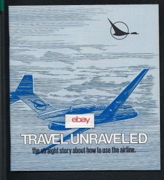 North Central Airlines Dc - 9 - 30 Travel Unraveled Story How To Use Airline 1978