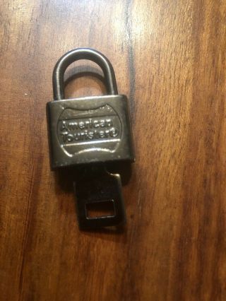 Suitcase American Tourister Luggage Lock And Key Vintage.