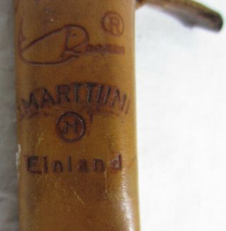 Vintage Rapala J Martini Finland Fish Fillet Knife & Leather Sheath 6 " Blade