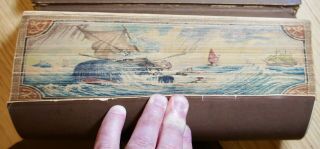 Whaling Scene Fore Edge Painting Complete Of Shakespeare – Circa 1860 2