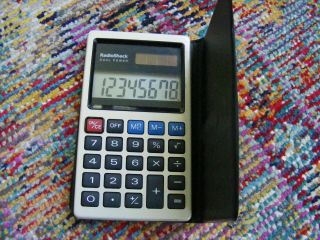 Radio Shack Model Ec - 458 Dual Power Pocket Calculator 65 - 899 Solar Big Numbers