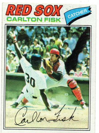 1977 Topps Baseball Carlton Fisk Card 640