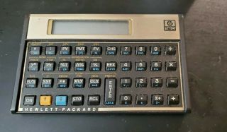 Vintage Hp 12c Scientific Calculator W/ Case