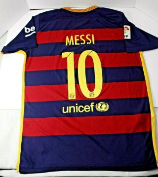 Nike Qatar Dri - Fit Fc Barcelona Lionel Messi 10 Home Jersey,  Men 