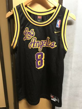 Nba Los Angeles Lakers 8 Kobe Bryant Jersey Color Black Youth Size Large Nike