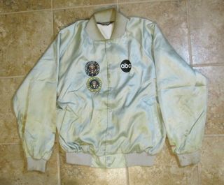 Vintage Nasa Sts - 1 Columbia Space Mission White House Staff Abc Network Jacket