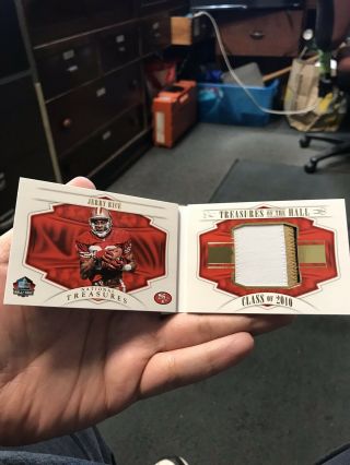 Treasures Of The Hall Jerry Rice 10 Of 10 National Treasures 2018