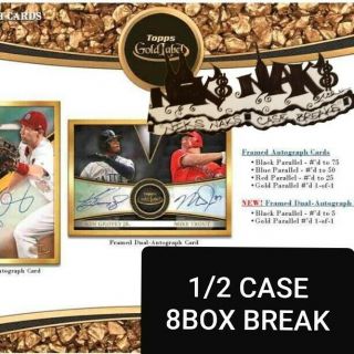 Atlanta Braves 2019 Topps Gold Label Baseball 1/2 Case 8 Box Break 3