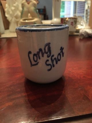 Louisville Stoneware Shot Glass,  Kentucky Derby.  Long Shot