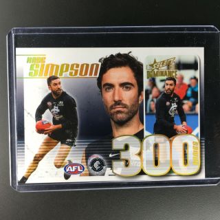 2019 Select Dominance Kade Simpson Case Card 300 Games 38