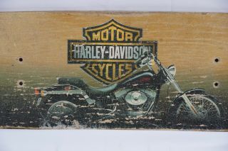 Vintage Harley - Davidson Motorcycles Skateboard Deck