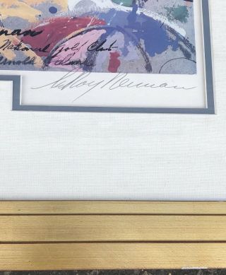 LeRoy Neiman Arnold Palmer Arnie at Augusta Hand Signed Golf Print Custom Framed 2