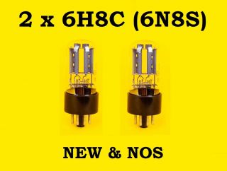 2 X 6n8s = 6sn7 = 1578 Tubes || || Nos || Russian Double Triodes
