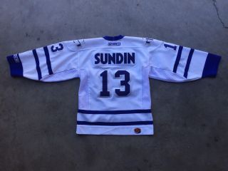 Boys NHL CCM Toronto Maple Leafs 13 Mats Sundin Jersey sz Small 2