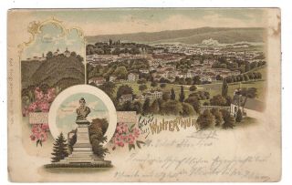 Gruss Aus Winterthur,  Switzerland Multiview 1899 Vintage Postcard