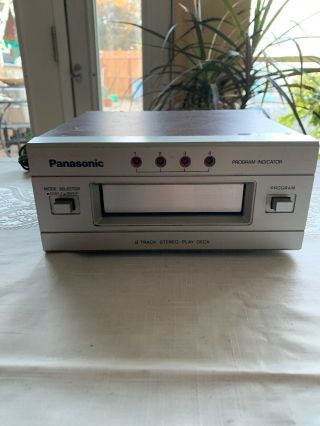 Vintage Panasonic 8 Track Player Rs - 853 Manufactured By Matsushita Osaka Japan