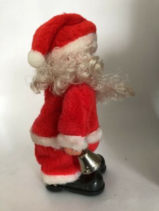 Vintage Christmas Santa Claus Walking Skating Bell Ringing Motion Animated Music 3