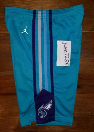 Boy ' s Charlotte Hornets Nike Jordan Icon Edition Swingman Shorts XL 3