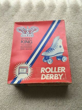 Vintage Roller Derby Street King Black Skates Size 5