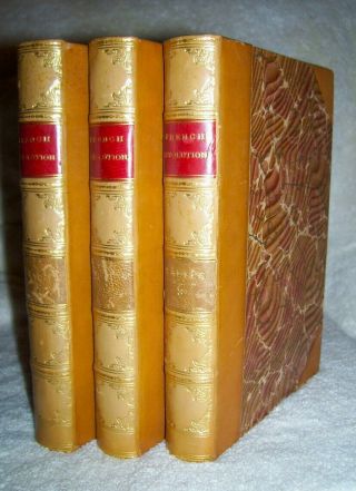 Thomas Carlyle The French Revolution: A History Fine Leather 3 Vols Complete