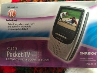 Handheld 3 " Lcd Pocket Color Tv Uhf/vhf Cinevision