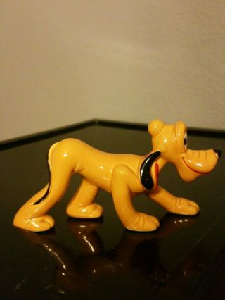 Vintage Disney Pluto The Pup Porcelain Figurine Japan