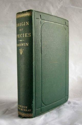 The Origin Of Species By Charles Darwin (hardback,  1888) Sixth Edition