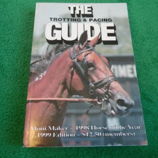 Harness Horse Racing 1999 Usta Trotting And Pacing Guide Hand Book Moni Maker