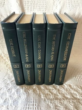 5 Book Set,  The Hobbit,  Lord Of The Rings And Silmarillion By J R R Tolkien