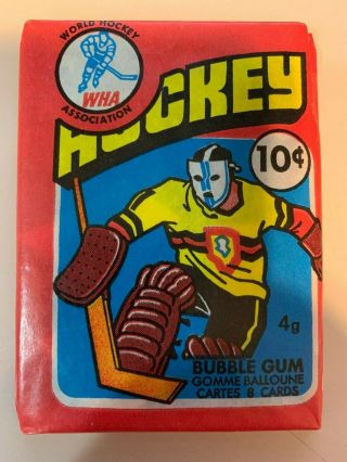 1976 - 77 Wha Opc O - Pee - Chee World Hockey Association Wax Pack Rare