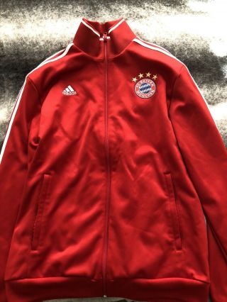 Bayern Munich Full Zip Up Adidas Jacket Large