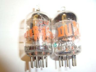 One Matched Pair 5654/6ak5 Tubes,  Dumont Brand,  Nos Ratings