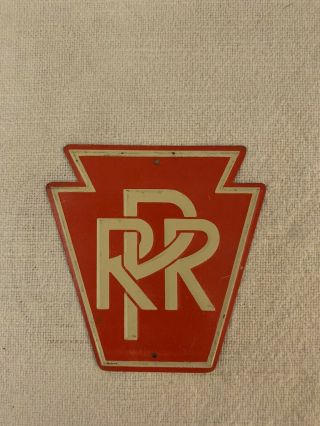 Vintage 1950’s Rpr Railroad Sign Post Cereal Small Tin Metal