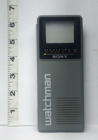 Vintage Sony Watchman Model Fd - 10a 2 " Screen And