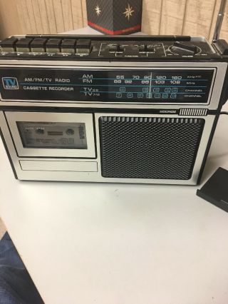 Ge General Electric Am/fm/tv Radio Casset Recorder Model No 3 - 5224a
