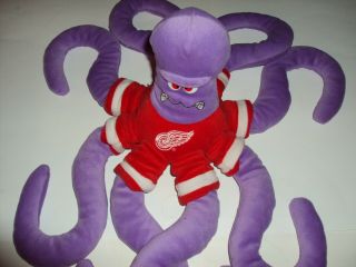 2008 Stanley Cup Champions Detroit Red Wings RALLY AL Purple Octopus Plush 2
