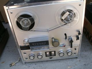 Vtg 1967 Aiwa Solid State Stereo Reel To Reel Tape Player Recorder Tp 1001