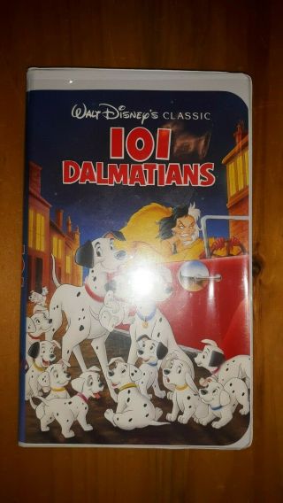 Black Diamond Disney Classic 101 Dalmations Vhs