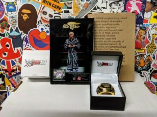 Wwe 2k19 Wooo Edition Ric Flair Ring Worn Robe Plaque And Hall Of Fame Ring