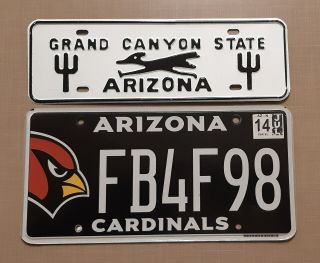 Arizona Roadrunner Topper & Arizona Cardinal Nfl License Plate Grand Canyon