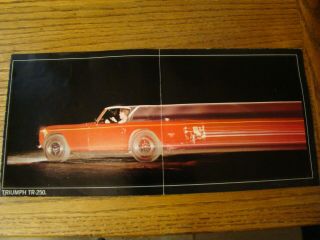 Vintage Triumph Tr - 250 Dealer Sales Brochures 1968