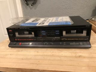 Fisher Cr - W872 Studio Standard Stereo Double Cassette Tape Deck Recorder/player
