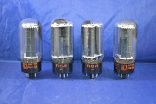 (1) Nos/nib Strong Testing Quad Of Rca 5u4gb Rectifier Type Vacuum Tubes