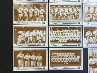 1983 TCMA PLAYBALL 18 Postcard Set of 1940s Players 3 1/2 