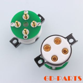 High End 4 Pin Vacuum Tube Sockets With Adapter Pcb Board For 2a3 300b 5z3 1set