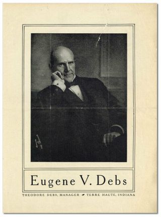 Eugene Debs - Prospectus,  Ca 1900,  Promoting Debs As A Public Speaker