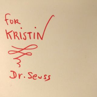 Dr.  Seuss Signed The Cat In The Hat Song Book 1967