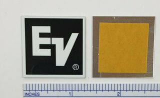 EV Electro - Voice ElectroVoice Speaker Badge Logo Emblem Square 3