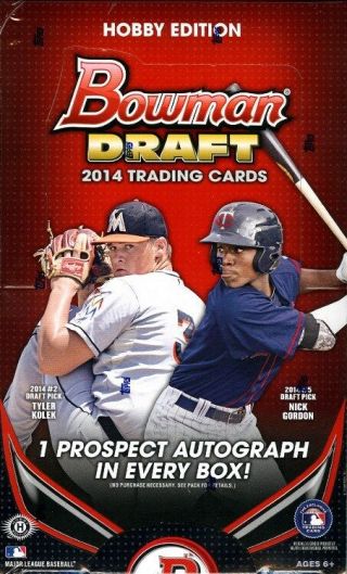 2014 Bowman Draft Picks & Prospects Baseball Hobby Box Blowout Cards