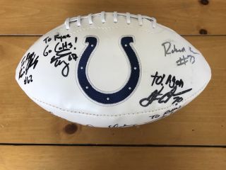 Indianapolis Colts Bowl Xli Full Size Signature Football Signed Autograph